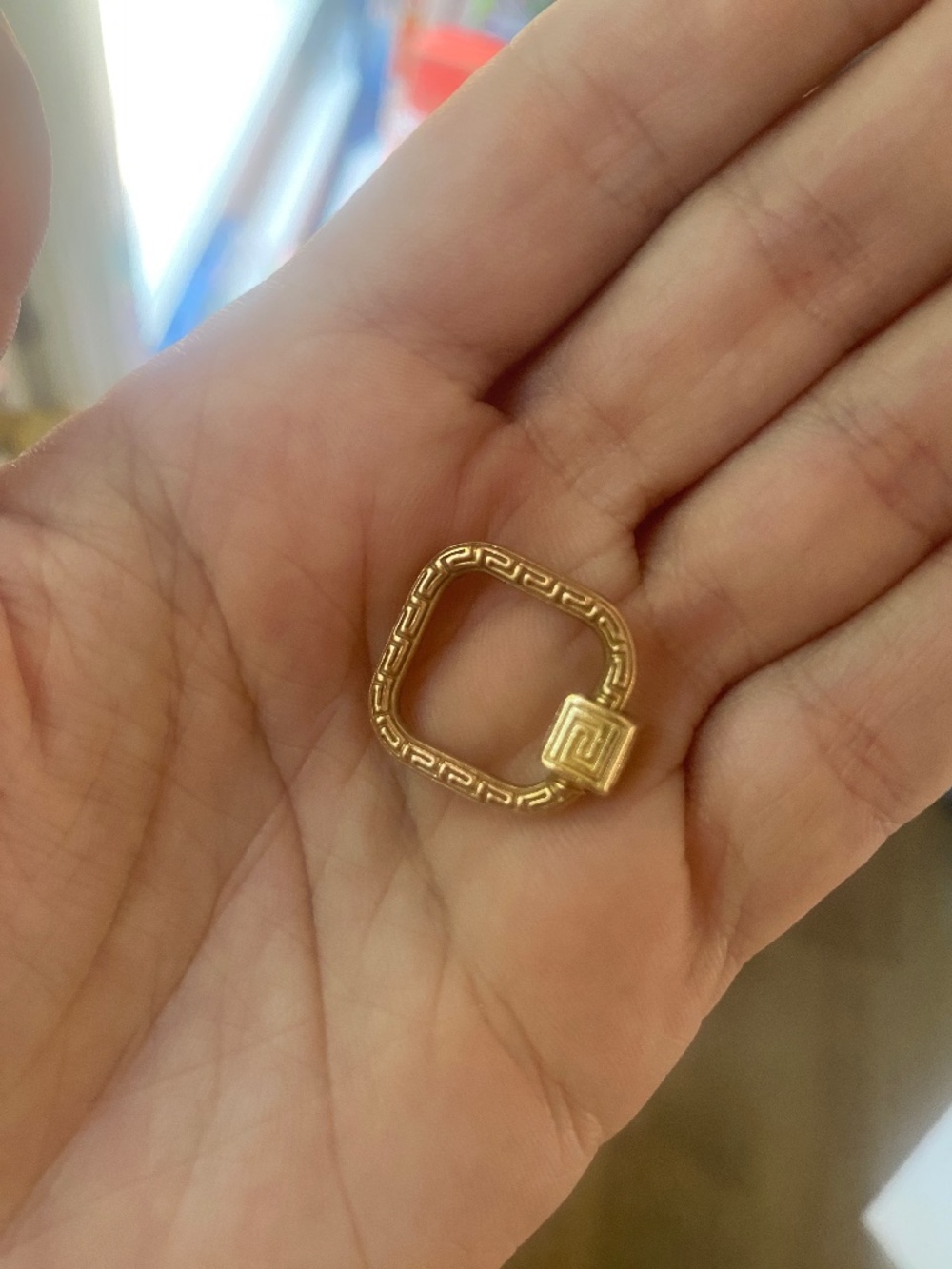 Marla Aaron Meander Lock 14k Rose Gold Carabiner